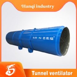 Tunnel construction low noise blower fan